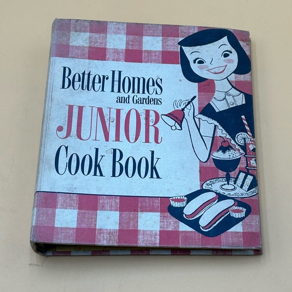 First Edition better Homes and Gardens Junior cookbook 1955 vintage book red